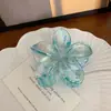Celebridad de Internet Estilo Ins Clip Transparente de Flores de Colores Material Acrílico Pinza para el Cabello de Niña Clip Dulce para el Peinado Venta al Por Mayor
