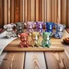 Accesorios de oso violentos tapa de vidrio para frasco sellado plato de fruta decoración tapa de olla de leche de oso cuenta superior adornos de dibujos animados