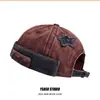Estilo Americano Marca de Moda Retro Lavado Gorro de Piso para Hombres y Mujeres Hip-hop Estrella de Cinco Puntas Gorro Melón Color de Contraste Gorro Beanie Gorro Slayer