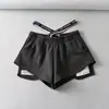 Comercio Exterior Verano Nueva Etiqueta Pantalones Cortos Deportivos Mujer Ins Trendy Estudiante Delgados Sueltos Aspecto Adelgazante Cintura Alta Running Pantalones Cortos