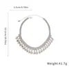 Exquisito Collar de Diamantes Cuadrados Estilo Francés para Clavícula, Cadena de Clavícula de Lujo Ligero de Nicho, Joyería de Moda y Sencilla para Mujeres con un Toque de Alta Gama