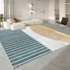 Alfombrilla Lavable de Lujo de Alta Gama Color Crema Antideslizante para Ventana Abuhardillada, Alfombra para Mesa de Centro de Noche en Dormitorio
