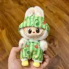 Colgante de Muñeca Labubu con Set de Ropa, Muñeca Vestible Labubu de Primera y Segunda Generación, 17cm
