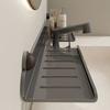Estante de Almacenamiento para Baño, Lavabo, Grifo Delante del Espejo, Estante de Almacenamiento para Cosméticos Montado en la Pared del Baño sin Taladro