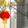 Novo Suporte de Flores de Ferro Forjado de Parede para Varanda Externa Gancho para Pendurar Cesta Gancho para Vasos de Flores Jardim
