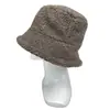 Logo Personalizado para Exportación de Comercio Electrónico: Sombrero de Cubo de Felpa Larga Cálido de Lana de Cordero para Otoño e Invierno, Sombrero de Pescador Engrosado