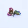 Ángulo de hierro en L de 90 grados código de ángulo de flor de ciruelo soporte para placa laminada accesorios de ferretería estampada conector en forma de 7 de dos agujeros