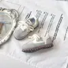 Zapatillas deportivas infantiles estilo coreano colección primavera/verano 2025 zapatillas de entrenamiento para niñas malla transpirable zapatillas casuales para niños zapatos de bebé