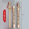 Espadas de Juguete de Madera Culturales y Creativas de Área Escénica, Armas Antiguas, Espadas de Guerrero de Juguete Retro, Espadas Qinglong, Accesorios para Representaciones Teatrales