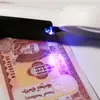 6H-4 nuevo dispositivo de mano con luz LED púrpura detector de billetes espejo de 65 mm lupa acrílica HD de 6.5 aumentos