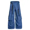 Calça Casual Reta com Cordão, Xadrez Retrô, para Mulheres, Novo Estilo Chinês de Verão, Emagrecimento e Caimento, Calça de Dança