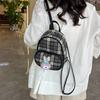 Mochila para Mujer 2025 Nuevo Estilo Pequeña Fragancia Verano Cuadros Mini Mochila para Mujer Moda Estudiante Bolsa Escolar Pequeña
