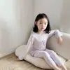 Conjunto de Pijama de Manga Longa Xiaoyu Luoluo Verão Classe A Lyocell Estilo Ins Amigo da Pele Respirável Roupas para Ar Condicionado