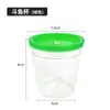 Copo para peixe de briga atacado mini pequeno transparente plástico água-viva copo redondo plástico balde aquário cor peixe de briga caixa com tampa