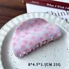 Pinza para el Cabello Estampada de Acetato Imitación, Suave y Versátil, Pasador Simple para Peinados Recogidos, Pinza de Tiburón para Cabello Suelto y Flequillo, Accesorio para el Cabello