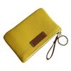 Monedero de Cuero de Alta Calidad Nuevo Ultradelgado Exquisito Mini Compacto Llavero Monedero Billetera Corta para Mujer