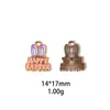 Huevo de Pascua Conejo Zanahoria Colgante DIY Aleación Esmalte Accesorios de Joyería Llavero Transfronterizo Encanto