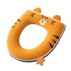 Almofada de Vaso Sanitário Doméstica Inverno Engrossada Almofada de Vaso Sanitário de Pelúcia Todas as Estações Capa de Vaso Sanitário Universal Forrada de Lã Anel de Vaso Sanitário