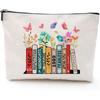 Bolsa de cosméticos impressa dupla face Amazon Temu Explosions Linen Cross-border Bolsa de armazenamento Bolsa multifuncional com zíper para mulheres