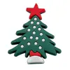 Sapatos de natal sapatos com furo de flor acessórios de sapato diy fivela de sapato de borracha macia pvc sapatos com furo flor boneco de neve de natal fivela de sapato