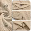 Sudadera con capucha para hombre transfronteriza, Amazon primavera/otoño jacquard texturizado de manga larga con bolsillo canguro etiqueta de cuero cordón sudadera casual