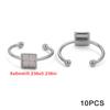 Soporte de anillo pulido de color acero inoxidable que retiene el color DIY Anillo Pinto anillo anillo cara del anillo horno oro incrustado perla soporte de anillo de apertura accesorios