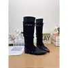 Nueva Colección Otoño 2026: Botines de Punta Aguda con Tacón Oculto de Estilo Europeo y Americano para Mujer, Botas de Montar de Caña Alta de Moda y Versátiles