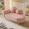 Sofá chaise longue de almacenamiento para mejora de apartamento, sillón reclinable europeo, mini tienda de ropa de dormitorio, área de descanso, individual, color toffee