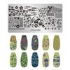 Fabricantes de Estilo Japonés Transfronterizos Suministran Tableros de Estampado para Uñas de Acero Inoxidable Plantillas de Transferencia para Impresión Pintada DIY Creatividad al por Mayor