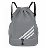2025 Nova Bolsa de Basquete Cordão Casual Leve Grande Capacidade Separação Seca e Úmida Multifuncional Mochila Esportiva para Exterior