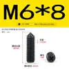 Acero Inoxidable 304 Zinc Negro Punta Ranura Cruz Tornillo de Máquina M2-M6 Extremo Cónico Tope Tornillo de Fijación Superior
