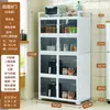 Aparador Vitrina Gabinete de Cocina para el Hogar Gabinete Multifuncional para Té Gabinete de Aleación de Aluminio Gabinete de Almacenamiento Gabinete Organizador