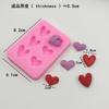 Herramientas de Silicona en Forma de Corazón para el Día de San Valentín Resistentes a Altas Temperaturas Grado Alimenticio Molde de Pastel de Dibujos Animados Decoración DIY Ventas Directas de Fábrica