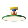Lámpara de Techo para Habitación Infantil Memphis para Niños, Estilo Francés Crema, Colorida Lámpara Creativa Ovni Dopamina para Dormitorio 412L