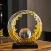 Os recursos financeiros estão entrando armário de TV para sala de estar de luxo criativo de ponta de alta qualidade armário de vinho decorações artesanato em resina ornamentos
