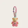 Pingente Pelúcia Urso Rosa Dopamina Boneca Fofa para Bolsa Pingente de Bolsa Joia para Pendurar Presente para Melhor Amiga