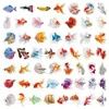 200 Adesivos Transparente Pet Material Artesanal Flores da Floresta Frutas Cogumelos Estilo Ins Decorativo Copo d'Água Adesivo de Geladeira Lote