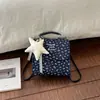Mochila Cruzada de Moda Coreana con Estampado de Estrellas para Mujer, Nueva Colección Otoño 2026 Elegante Bolso Cruzado de un Solo Hombro de Alto Valor