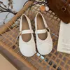 Zapatos de Salón de Boca Baja Celebridad de Internet Retro Francés Suela Blanda Punta Redonda Zapatos Planos Hebilla Versátiles Mary Janes Mujer Lindos