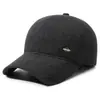 Gorra de béisbol cálida para hombre para otoño e invierno que protege los oídos, gorra de pico de pato a prueba de viento forrada de forro polar, gorro de lana simple e informal para exteriores