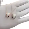 Versión Alta Collar de Cerámica Baojia para Mujer V Oro Oro Rosa Primavera Hombrecito Rojo Cadena para Cintura Clavícula Grande y Pequeña Caridad