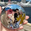 Espelho Convexo de Viagem, Refletor de Foto de Mão, Espelho Redondo Pequeno, Adereço para Selfie de Casal, Ferramenta Compacta e Portátil para Tirar Fotos