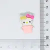 Acessórios de Resina Gato Kt Laço Desenho Animado Fofo Cola Creme Feito à Mão DIY Presilha de Cabelo Fivela de Sapato Capinha de Celular Chaveiro