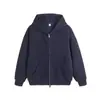 Moletom Cardigan com Capuz Cor Sólida Tendência Americana Masculino 2026 Nova Chegada Marca Tendência Simples Casual Versátil Jaqueta Moletom