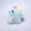 Lindo Peluche Colorido Colgante de Dinosaurio Dibujo Animado Juguete Relleno Muñeca Broche Mochila Bufanda Accesorios Materiales