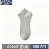 Meias Antibacterianas e Desodorantes 7A para Homens, Meias Invisíveis Cano Baixo (Boat Socks), Meias Finas de Verão Invisíveis, Meias Casuais Respiráveis para Casais, Cano Curto/Médio