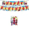 Fiesta de Cumpleaños para Niño Temática de Spider-Man Cruzada de Frontera Desechable Decoración de Mesa Plato Servilleta de Papel Pancarta Colgante