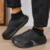 Pantuflas de Algodón Impermeables para Mujer en Otoño e Invierno Nuevo Estilo para Parejas para Usar en Casa y Afuera Suela Gruesa Antideslizante Eva Forradas de Felpa para Mantener el Calor Birkenstock Hombre