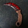Venta Caliente Transfronteriza Piedra Cruda de Cristal Obsidiana Ópalo Cuchillo de Talla Pulido a Mano Daga Cuchillo Garra Adorno Decoración