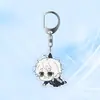 Chaveiro de acrílico azul de prisão novo 2024 pingente de personagem de desenho animado de dupla face acessórios de mochila etiqueta personalidade atacado
